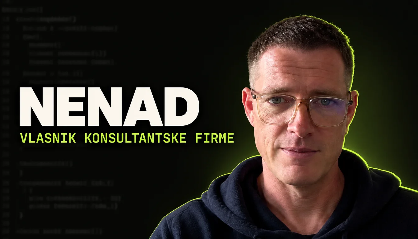 Nenad, vlasnik konsultantske firme